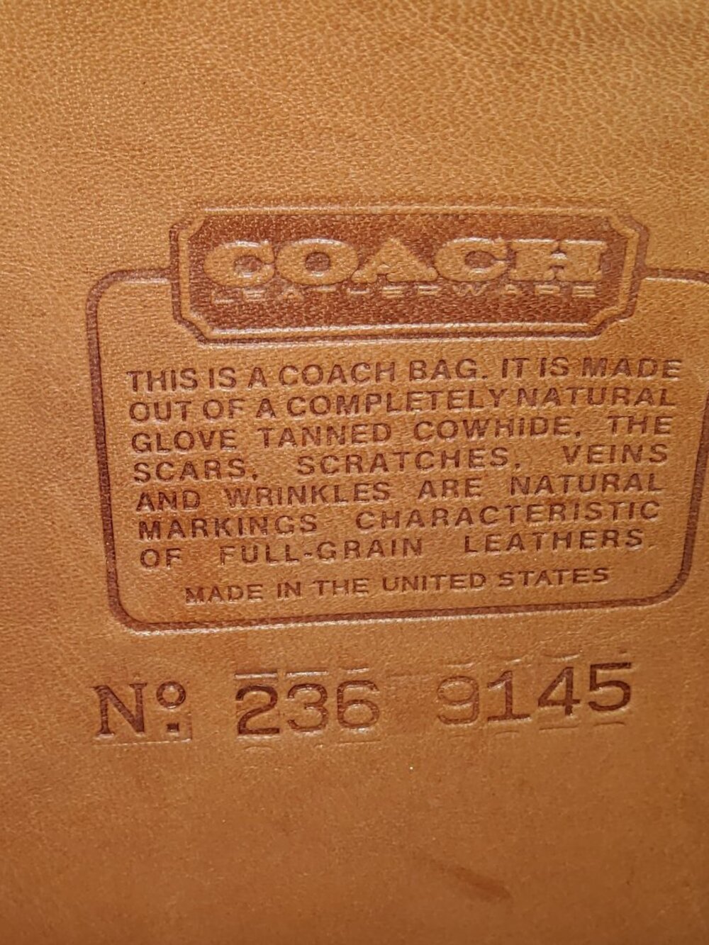 Vintage Coach Chelsea Crossbody in British Tan 9894 - Picture 10 of 10